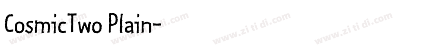 CosmicTwo Plain字体转换